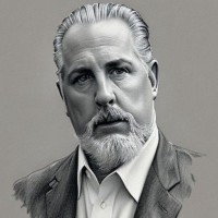 Illustrated portrait of Mark Sauter